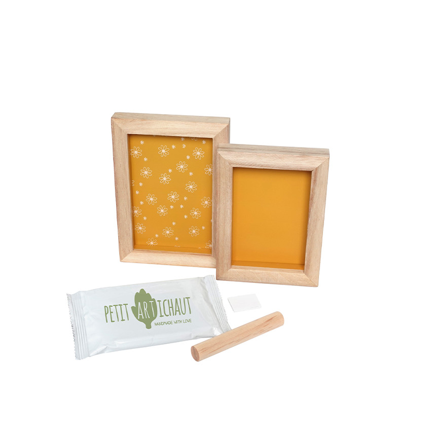 Cadre photo Duo Daisy Ochre pour moulage  