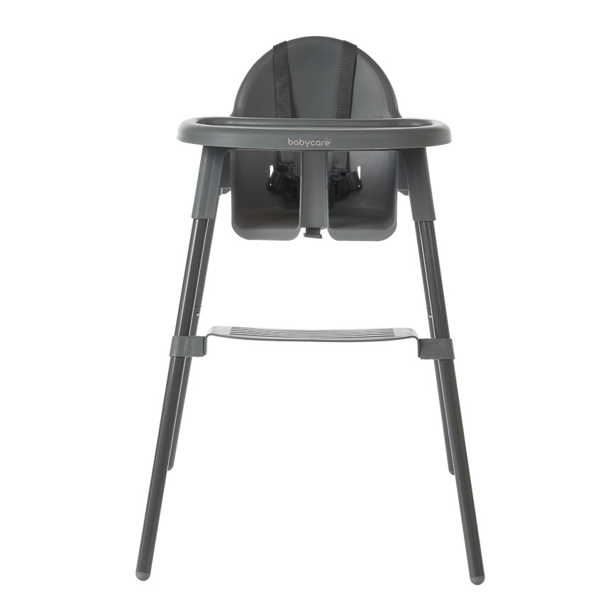 Chaise haute fixe 2 en 1 Capucine 2.0 gris 