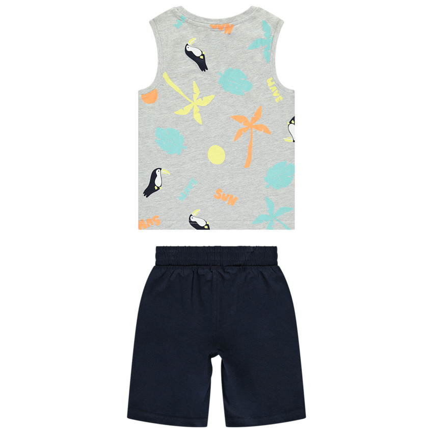 Ensemble 2 pièces avec débardeur imprimé pour garçon 