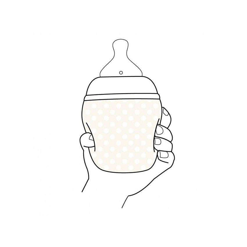 Biberon 240ml anti-colique en silicone Tartine & Chocolat Terracotta 