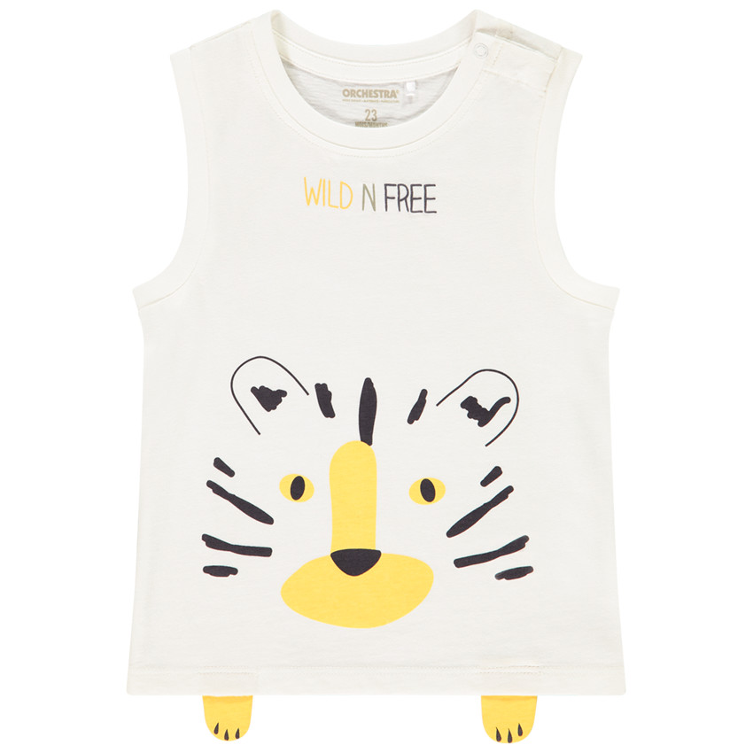 Débardeur en coton print animal pour bébé garçon