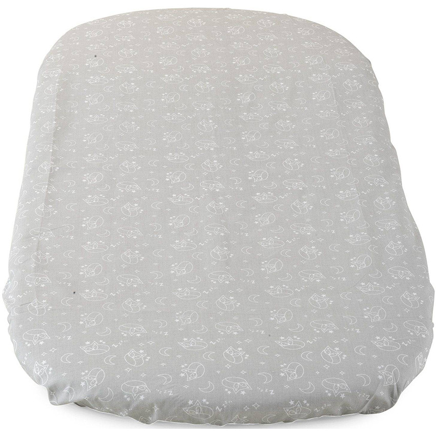 Set de 2 draps housse pour berceau Baby Hug 4 en 1 - Grey Fox 