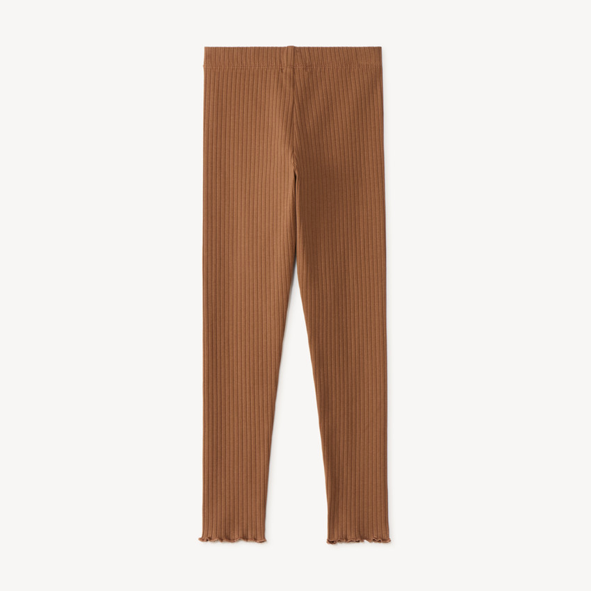 Legging fille côtelée uni 