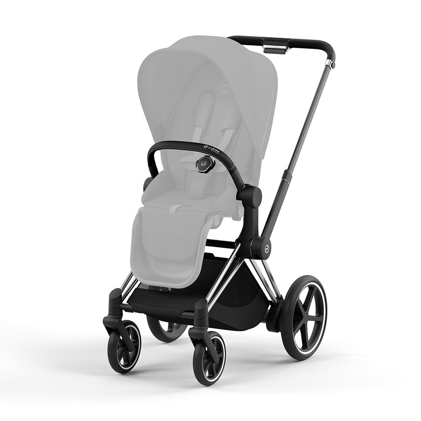 Châssis poussette e-Priam chrome/black 