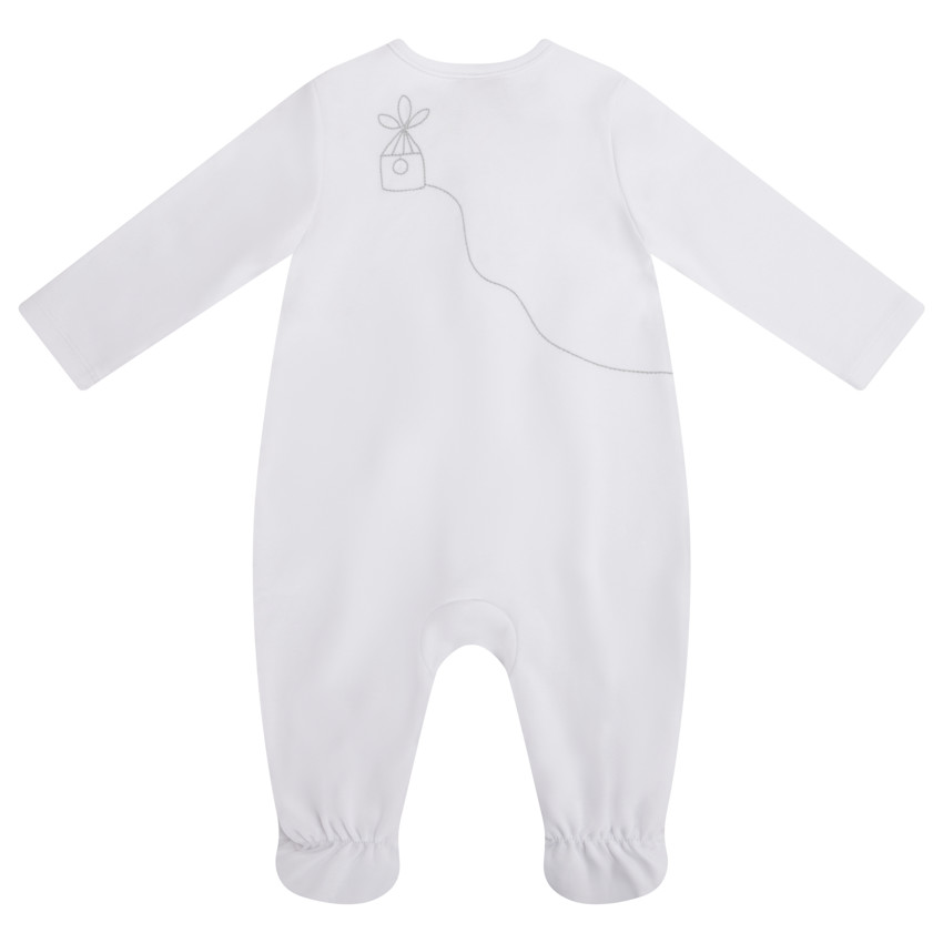 Dors-bien interlock motif oiseau pour bébé fille 