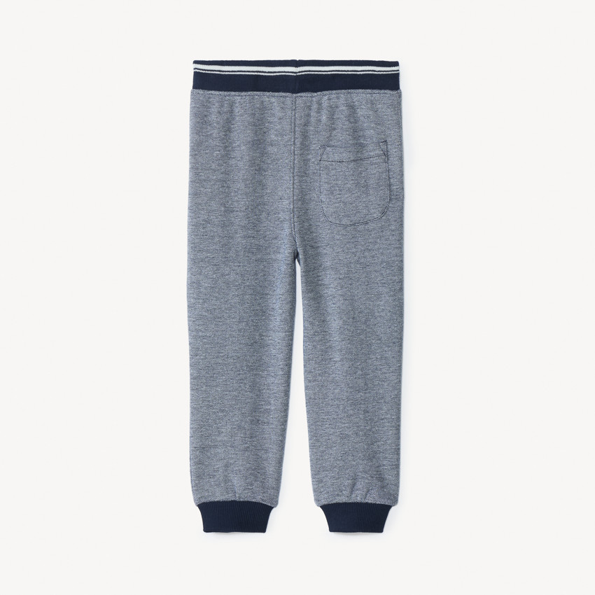 Jogging piqué effet chiné pour bébé garçon 