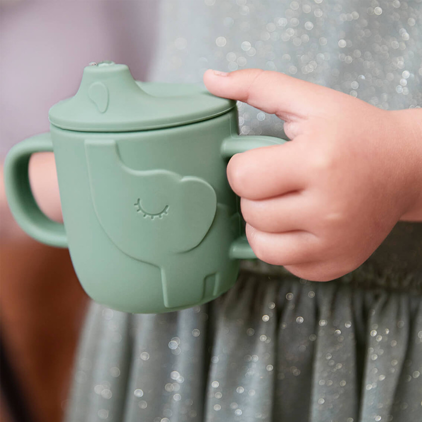 Lot de 2 tasses en silicone Deer Friends - Gris 