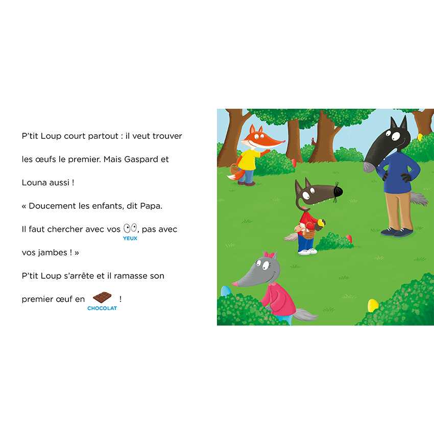 Livre "P'tit Loup et la chasse aux œufs de Pâques  3ans+ 