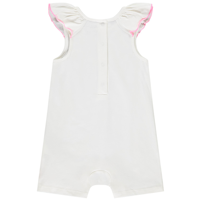 Combishort volantée motifs jungle pour bébé fille 