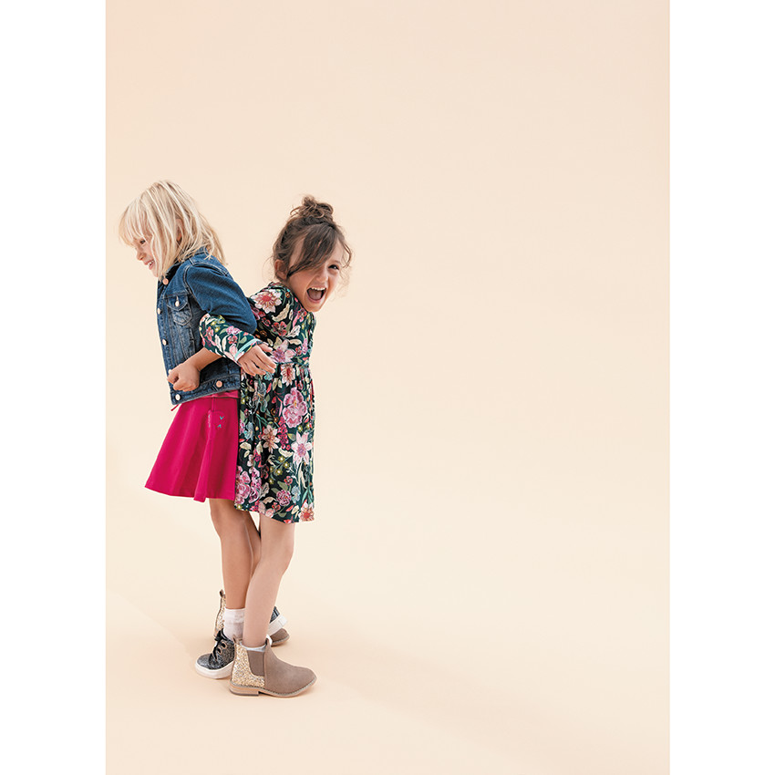 Baskets pailletées avec lacets en satin du 24 au 27 