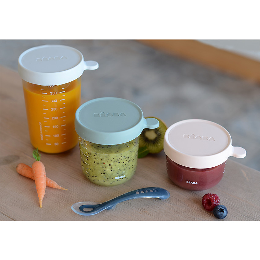 Pot de conservation en verre 150ml - Gris Brume 