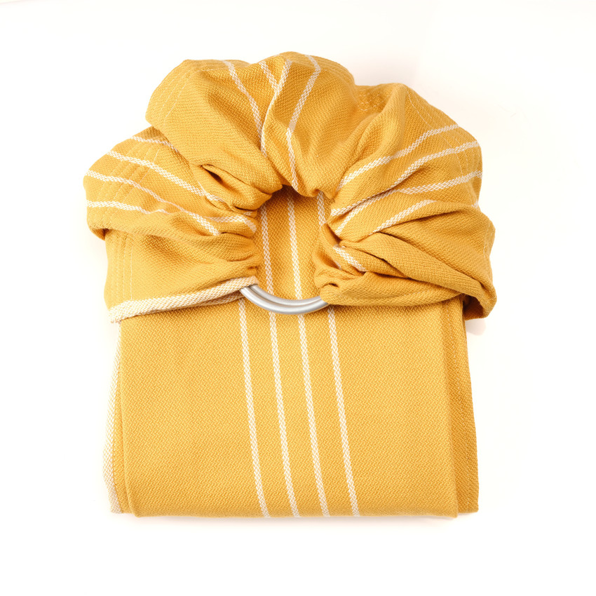 écharpe de portage sling tissé - tournesol - jaune