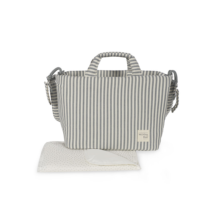 Sac à langer Praliné à rayures - Moka 