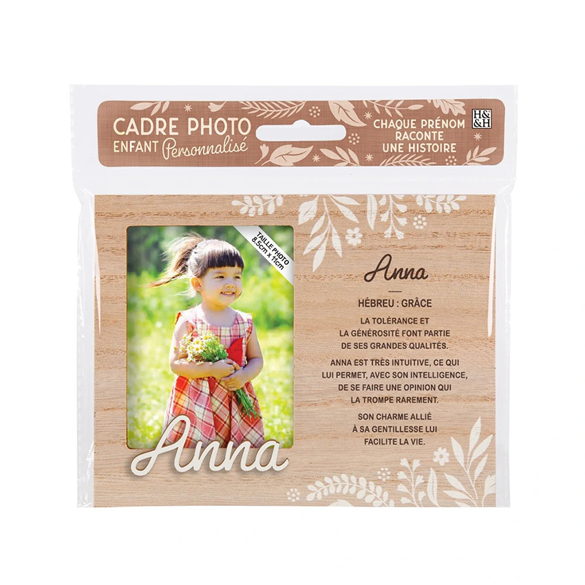 Cadre photo personnalisé 18,5 x 14,5 cm Anna 