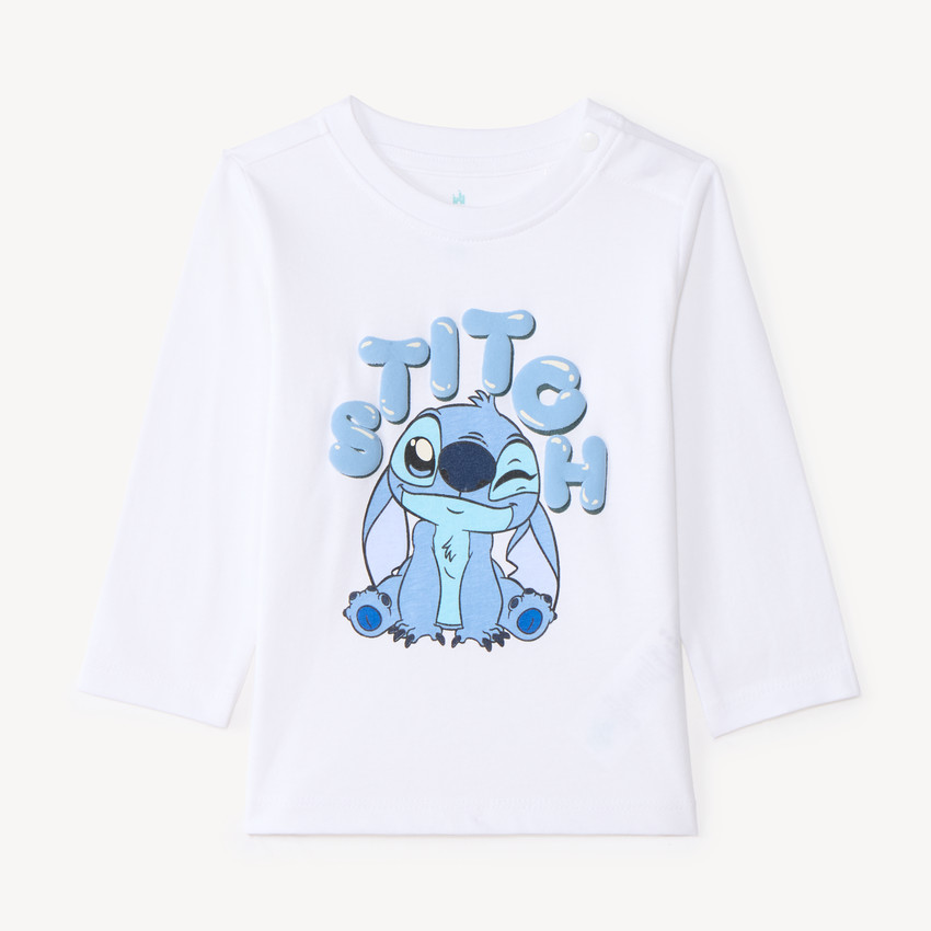 T-shirt manches longues bébé garçon Stitch Disney  