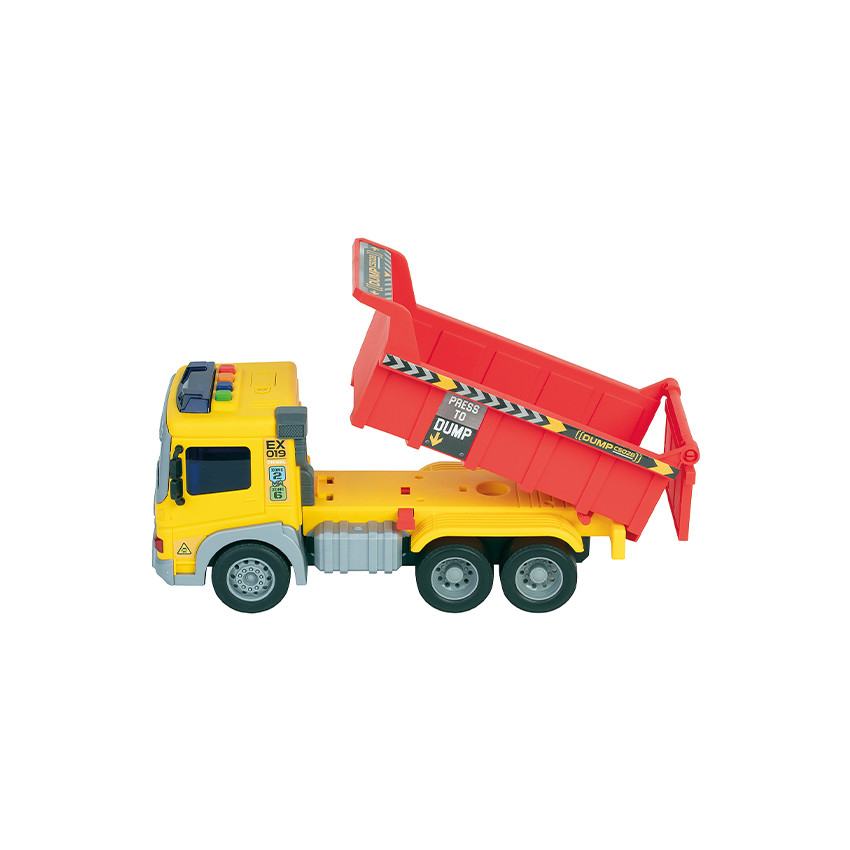 Camion benne avec sons et lumières 29 cm 