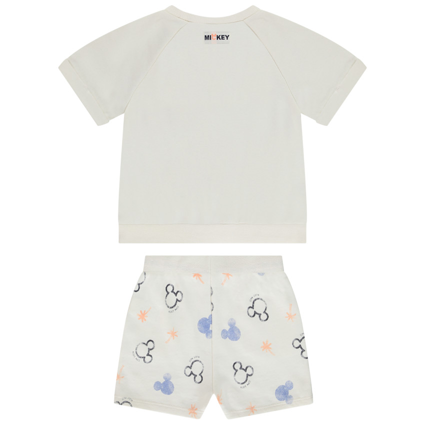 Ensemble 2 pièces Mickey Disney Bermuda + t-shirt pour bébé  