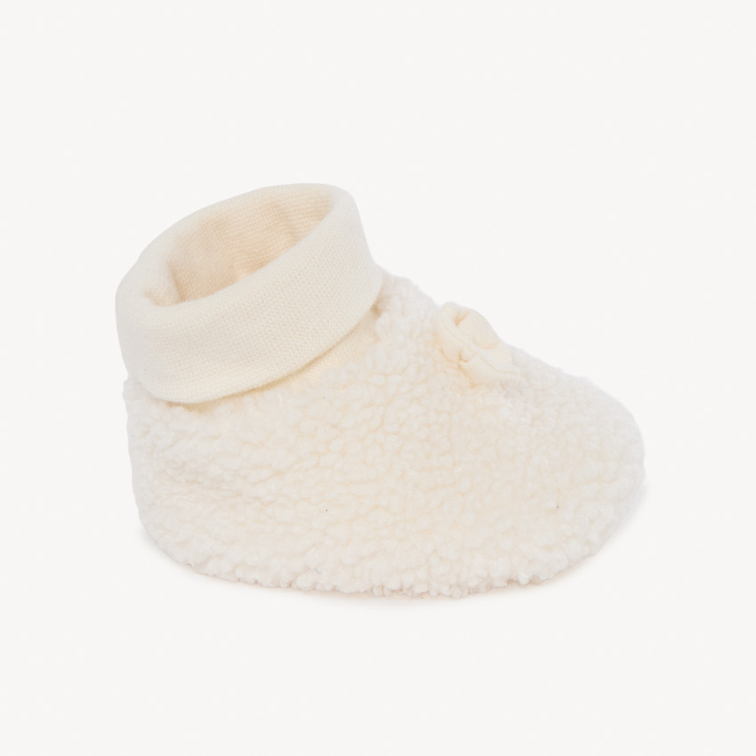 Chaussons en sherpa moutonné pour bébé fille 
