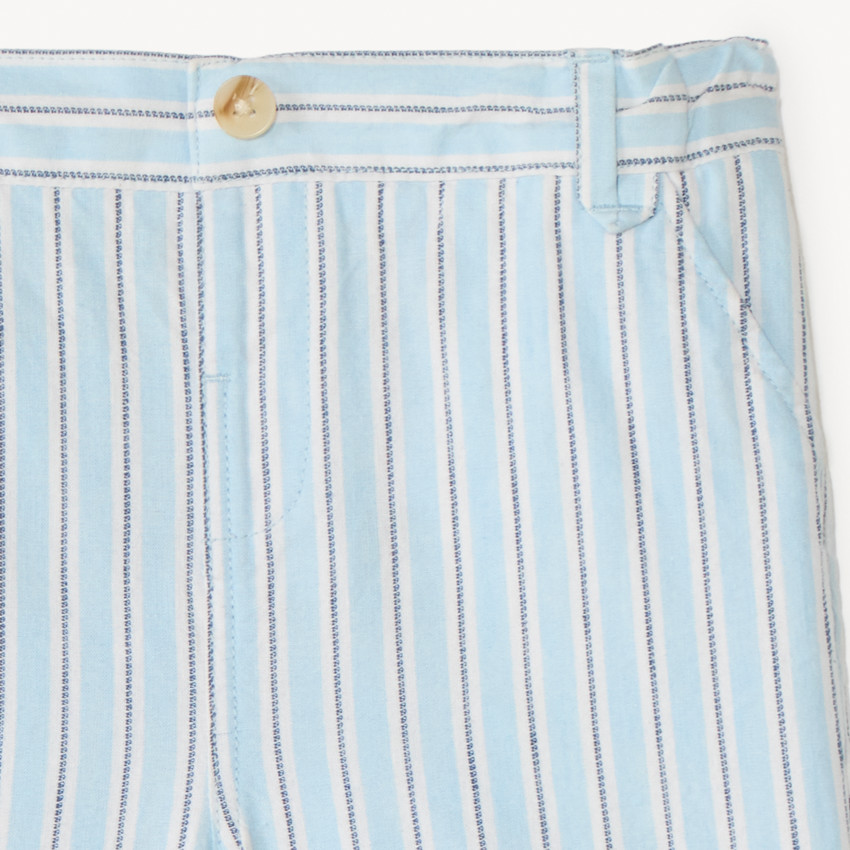 Bermuda rayé en toile pour bébé garçon  
