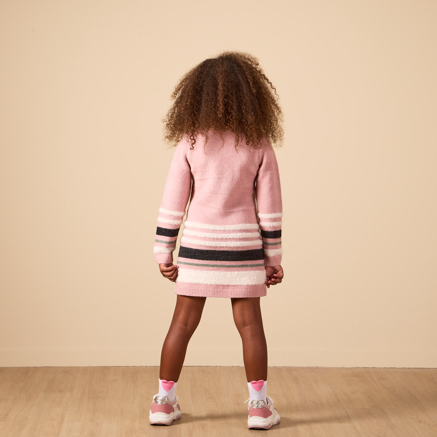Robe pull en tricot raye Minnie Disney pour fille Orchestra