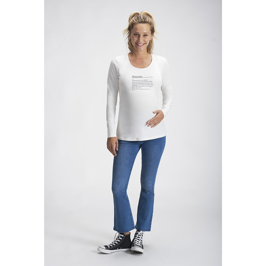 T-shirt de grossesse et d'allaitement printé  