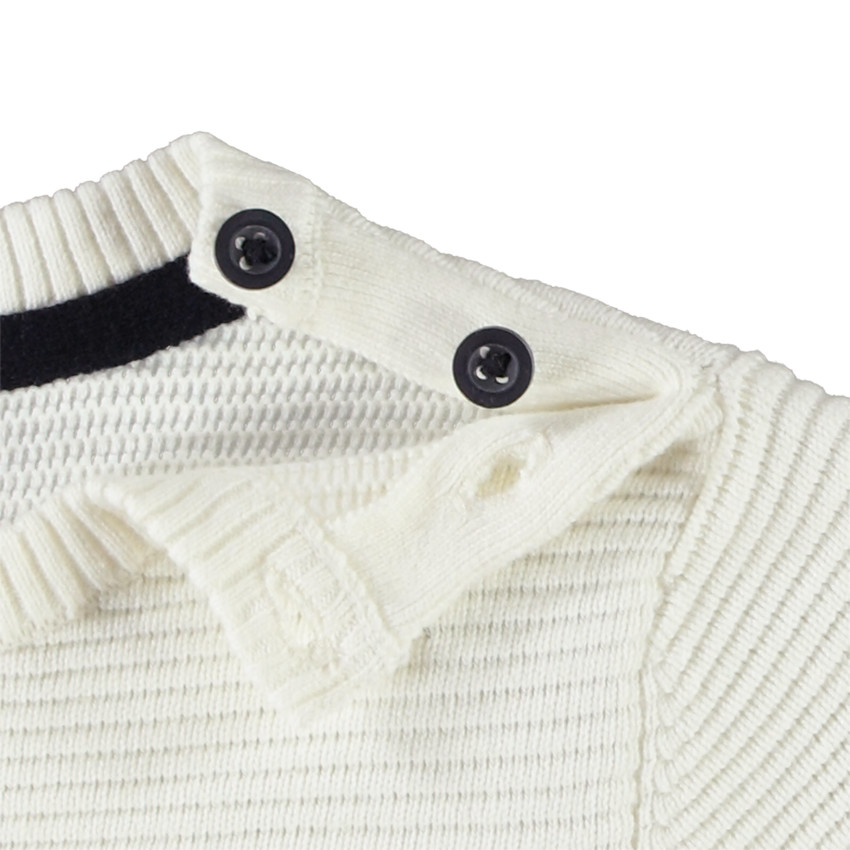 Pull rayé en tricot fantaisie pour bébé garçon 