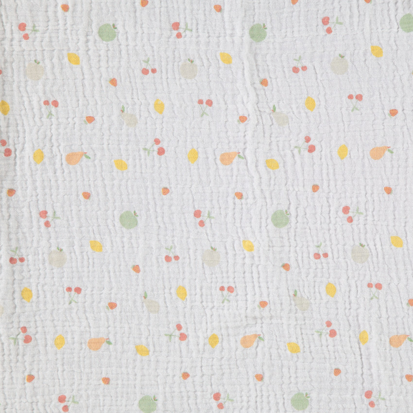 Lot de 3 langes en gaze 70 x 70 cm La Vie à la Ferme - Vert (Prémaman) - Image 3