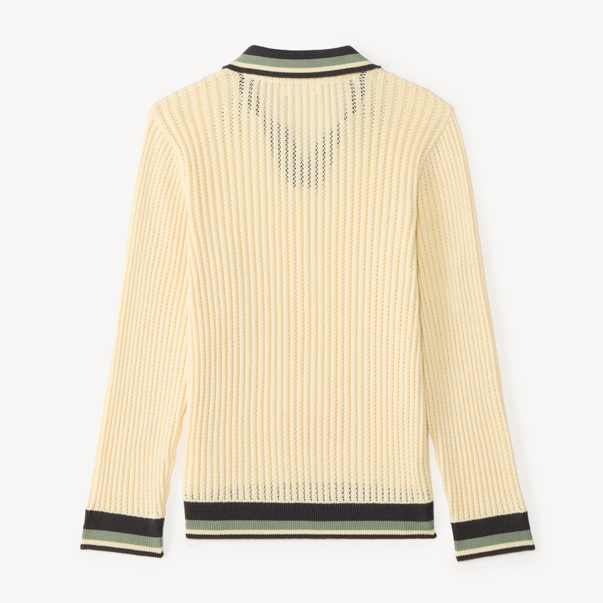 Polo manches longues en tricot pour garçon 