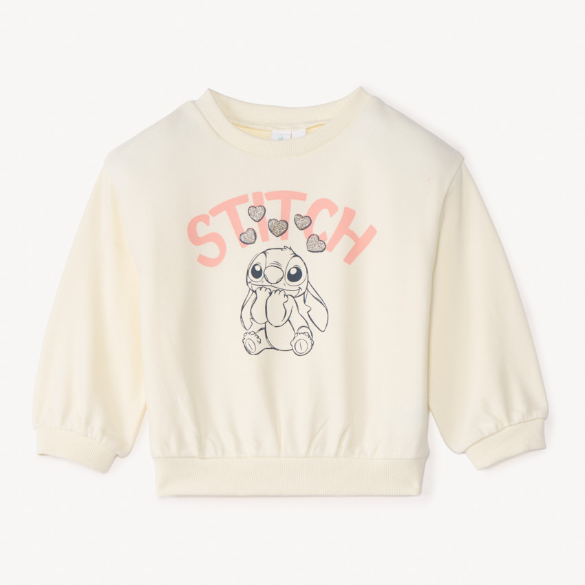 Sweat oversize print Stitch Disney pour bébé fille 
