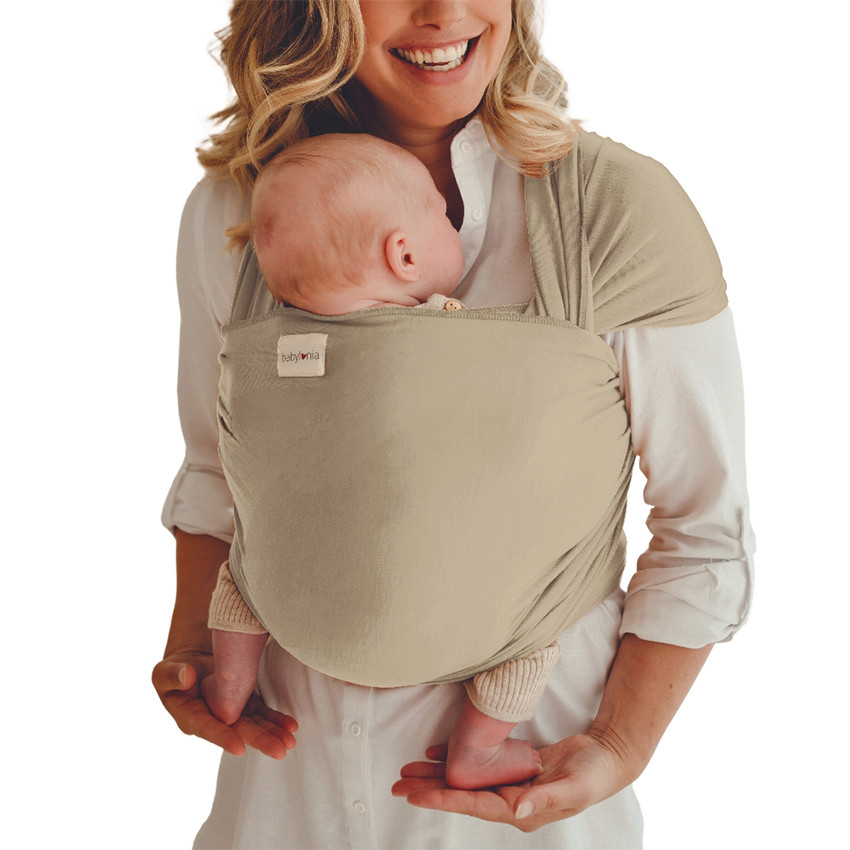 Écharpe de portage Extensible Tricot SLEN Bamboo Dune