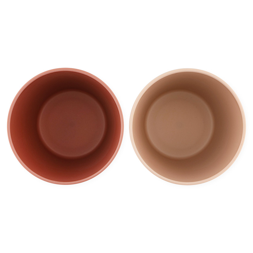 Lot de 2 gobelets en plastique végétal - Rose 