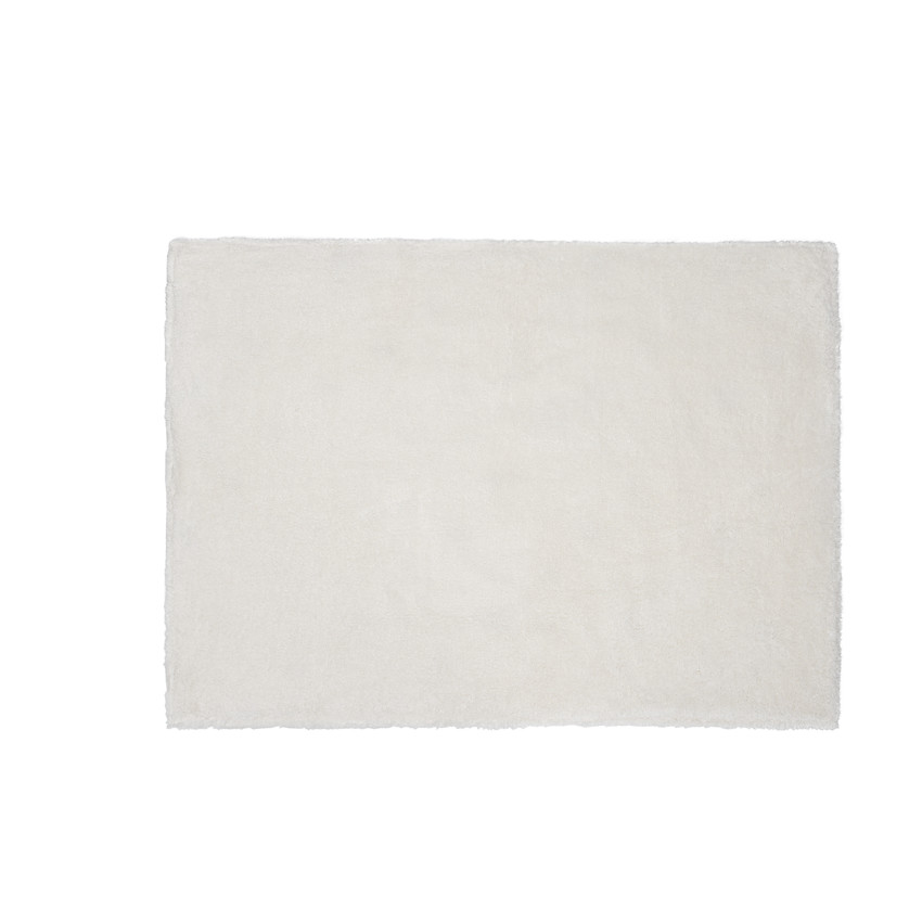 Couverture bi-matière 80 x 80 cm imprimé animaux Roi des Forêts écru 