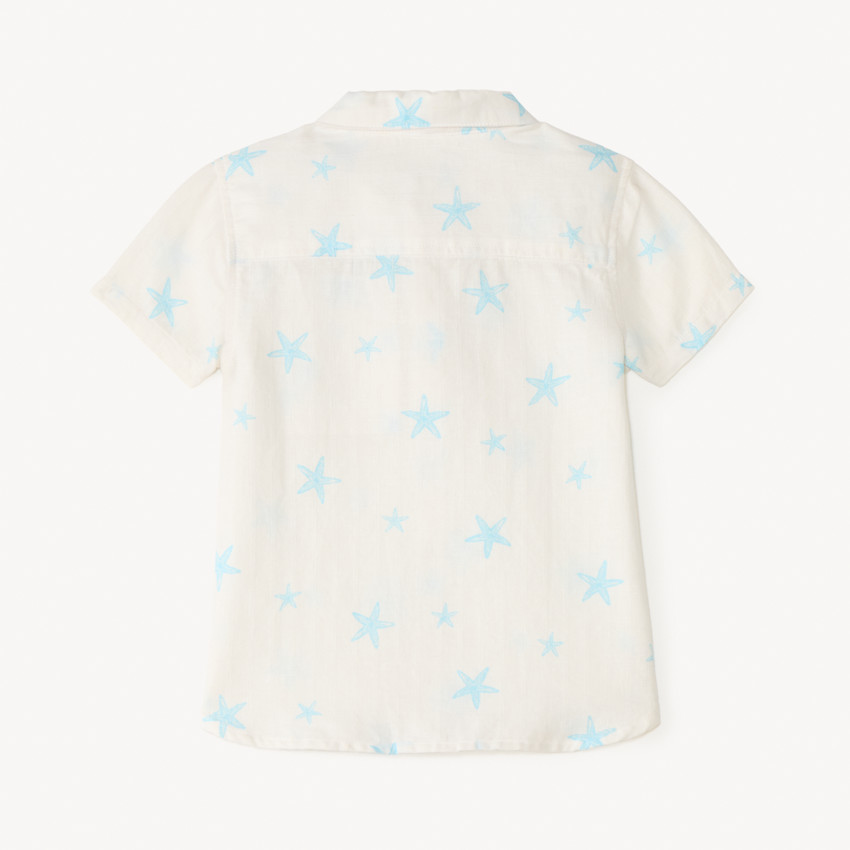 Chemise manches courtes motif étoiles de mer pour bébé garçon 