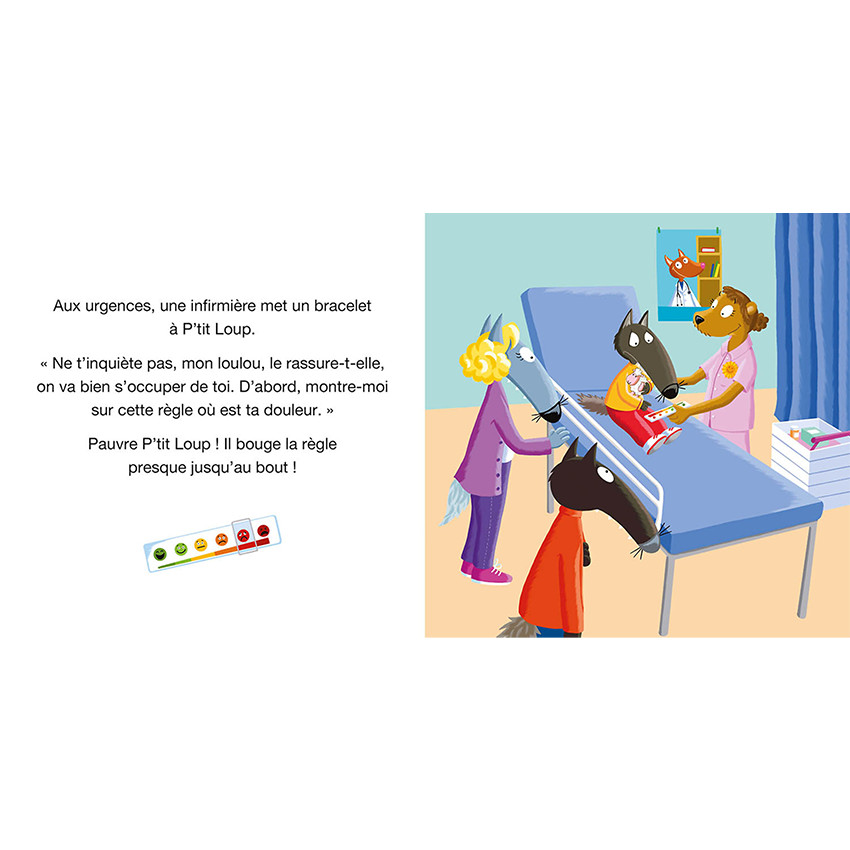 Livre "P'tit Loup va à l'hôpital" 2ans+  