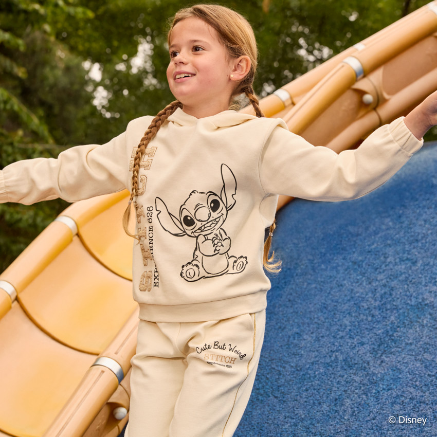 Sweat à capuche Stitch Disney avec broderie pour fille  