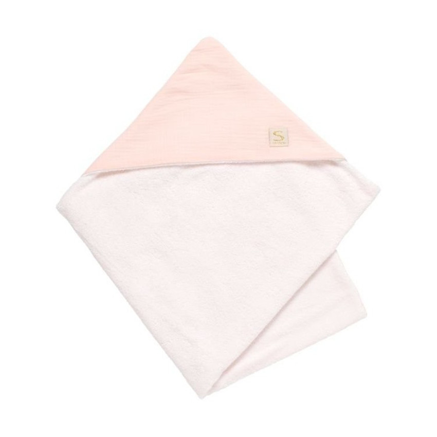 Cape de bain en double gaze Uni pétale 