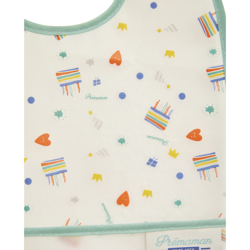 Lot de 2 bavoirs collection anniversaire Prémaman 