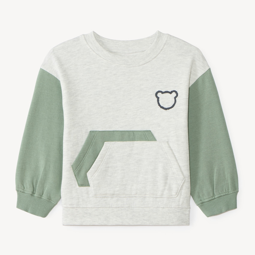 Sweat oversize bébé garçon color block