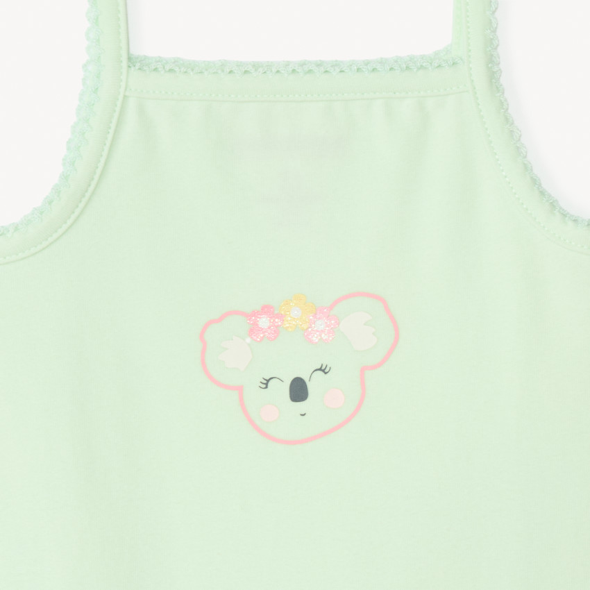 Lot de 7 bodies à bretelles motifs koala pour bébé fille 