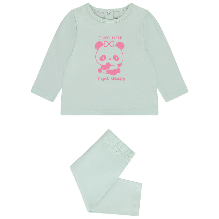 Set pyjama 2 pièces en jersey print fantaisie pour bébé fille 