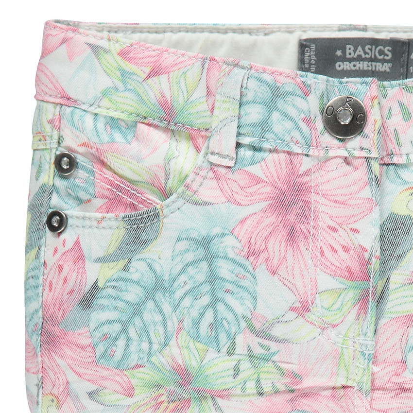 Pantacourt en twill imprimé 