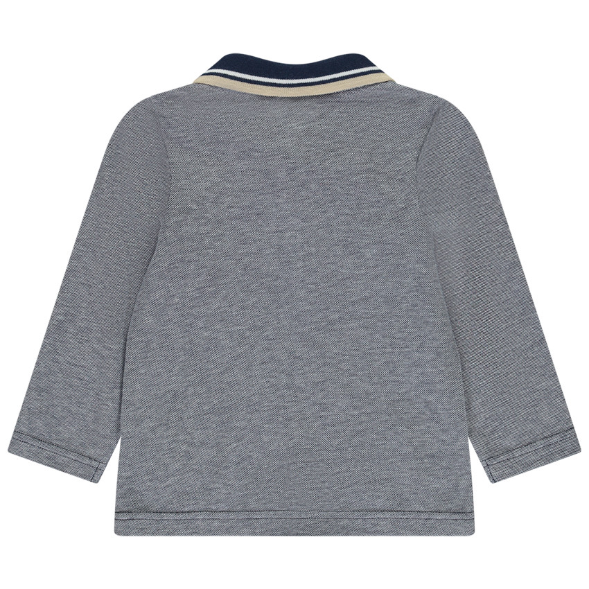 Polo manches longues piqué avec print pour bébé garçon  