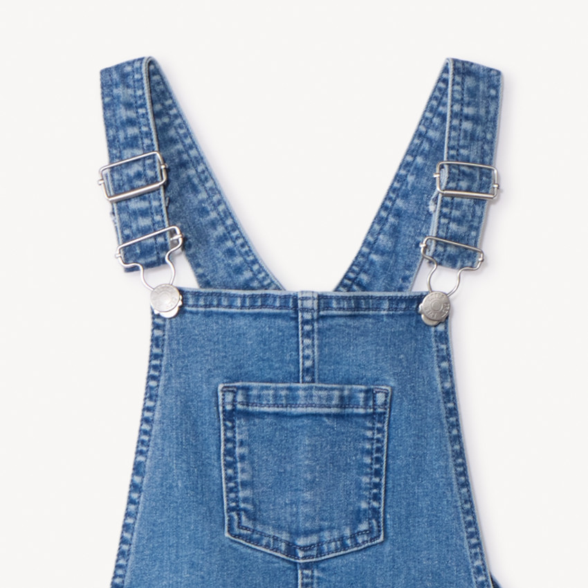 Salopette longue en denim pour fille  