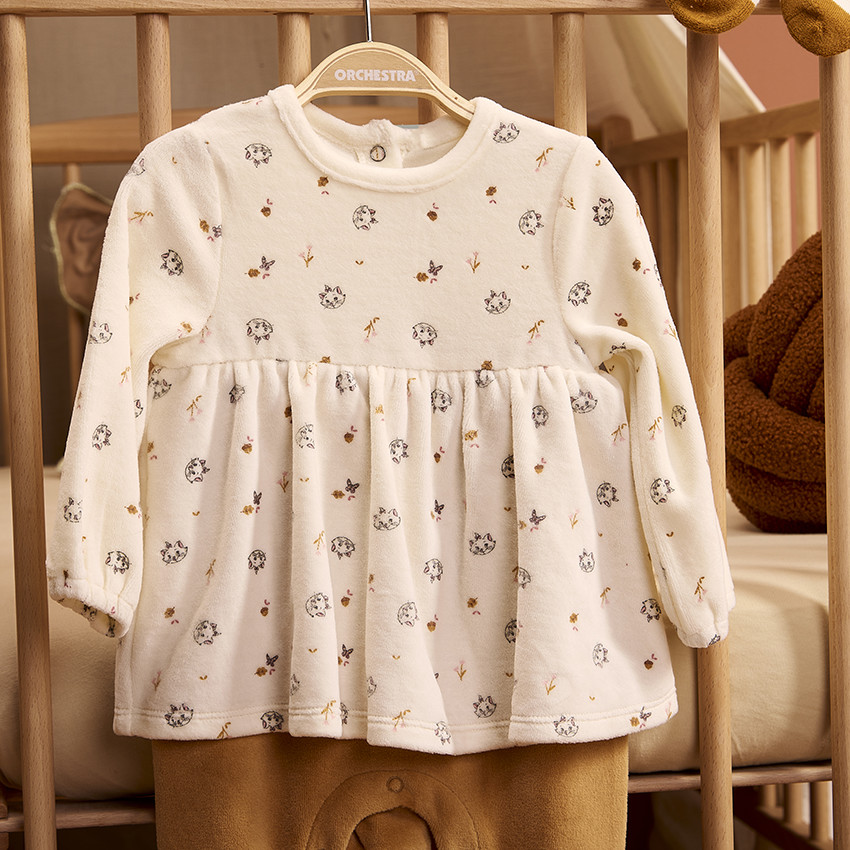 Dors-bien en velours effet 2 en 1 Marie Disney pour bébé fille 