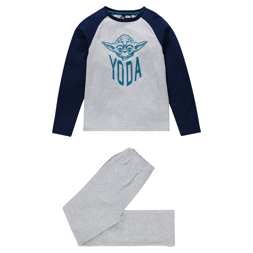 Junior - Pyjama en jersey manches raglan Star Wars™ print Yoda 