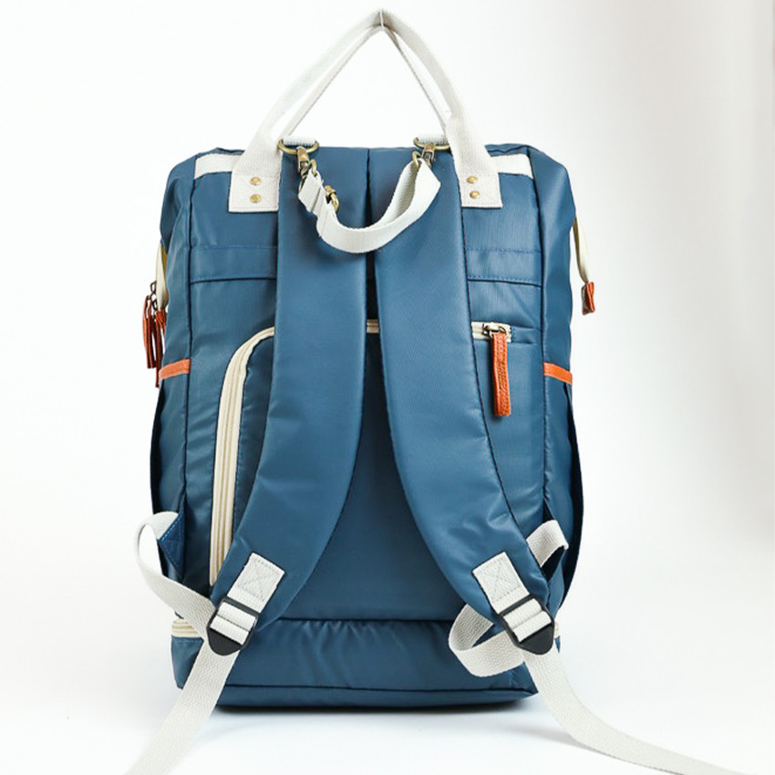 Sac à langer 2 en 1 type sac à dos Camille océan 