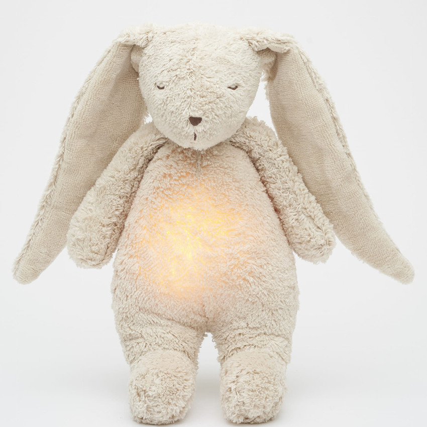 Peluche veilleuse son&lumière Coton Bio Sand Natur 