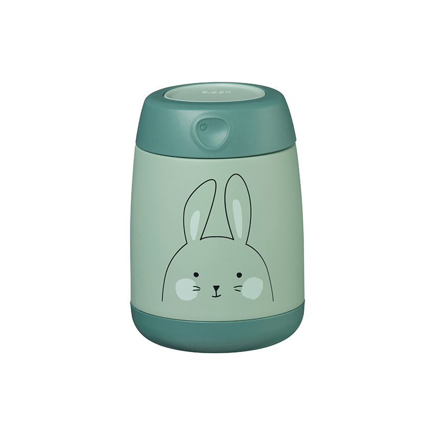 Lunchbox isotherme en inox vert Bunny 120 ml 
