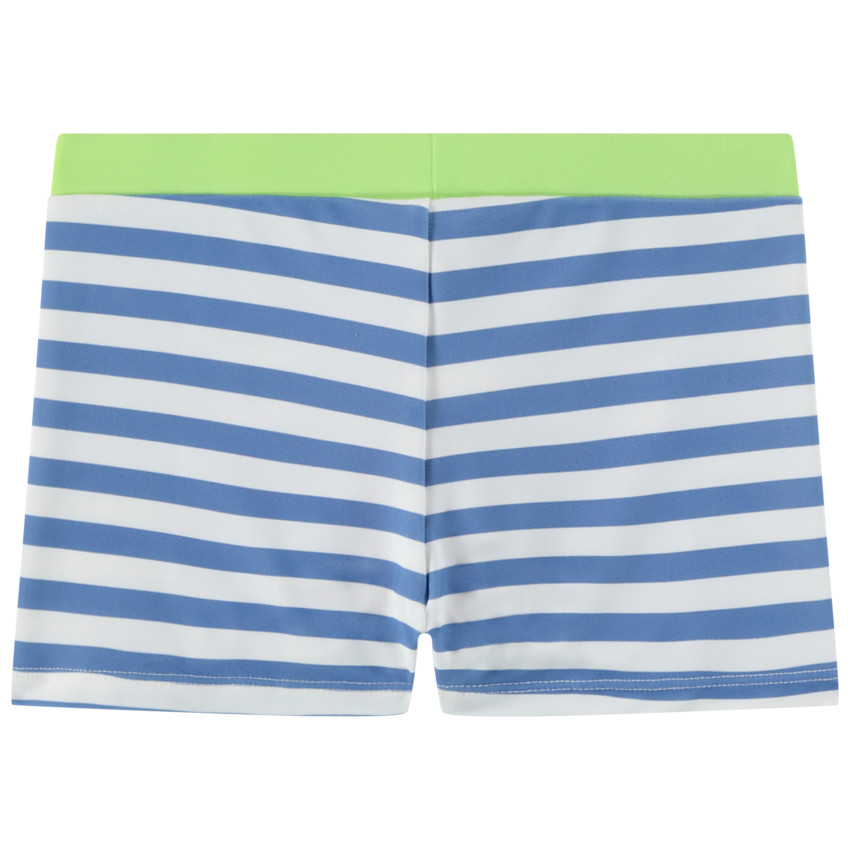 Boxer de bain rayé avec badge Stitch Disney pour garçon 