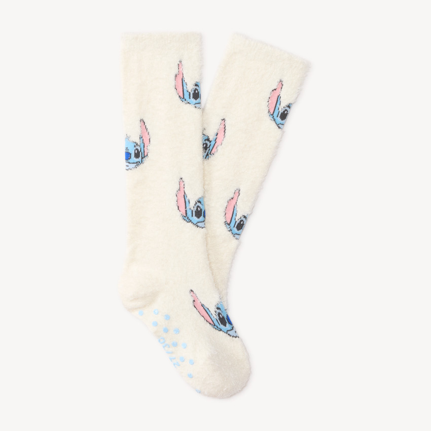 Chaussettes hautes antidérapantes Stitch Disney fille